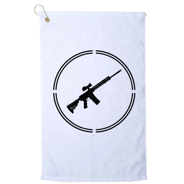 Rifles Crosshair Pro Gun Firearms Libertarian Liberty Ancap Platinum Collection Golf Towel