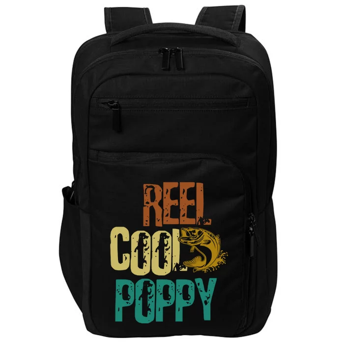 Reel Cool Poppy Vintage Fishing Impact Tech Backpack