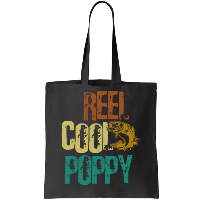 Reel Cool Poppy Vintage Fishing Tote Bag