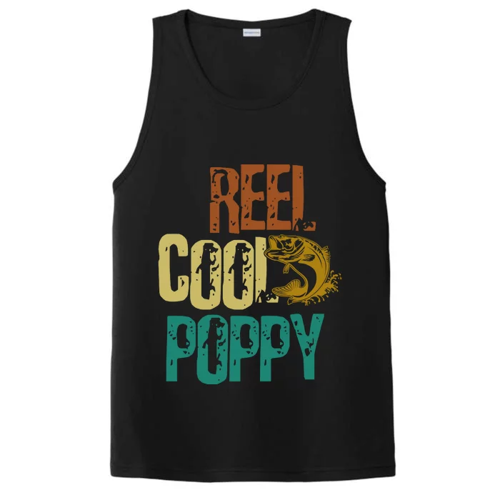 Reel Cool Poppy Vintage Fishing Performance Tank