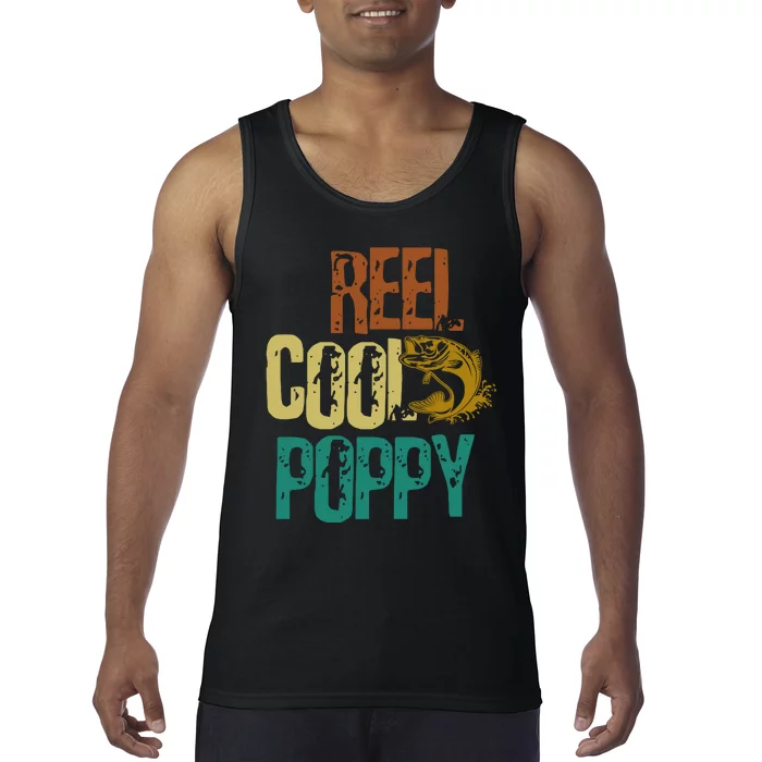 Reel Cool Poppy Vintage Fishing Tank Top