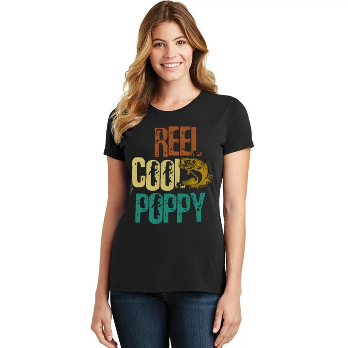 Reel Cool Poppy Vintage Fishing Women's T-Shirt