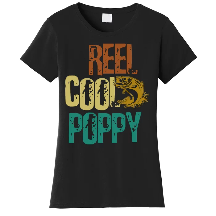 Reel Cool Poppy Vintage Fishing Women's T-Shirt