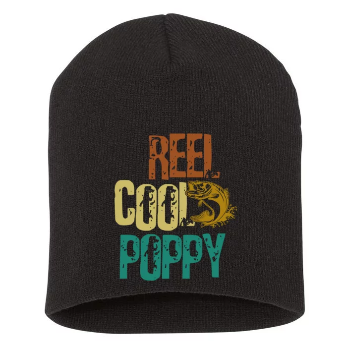 Reel Cool Poppy Vintage Fishing Short Acrylic Beanie