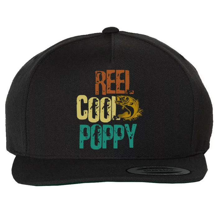 Reel Cool Poppy Vintage Fishing Wool Snapback Cap