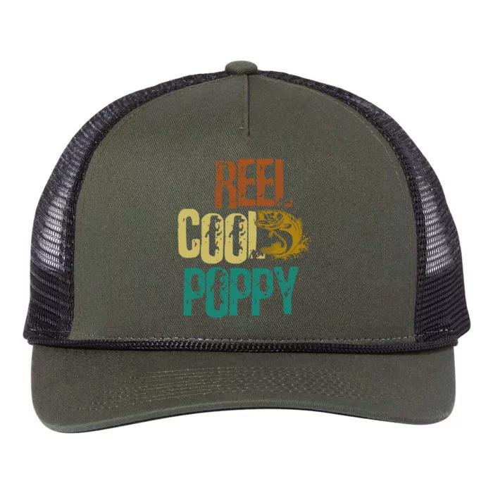 Reel Cool Poppy Vintage Fishing Retro Rope Trucker Hat Cap