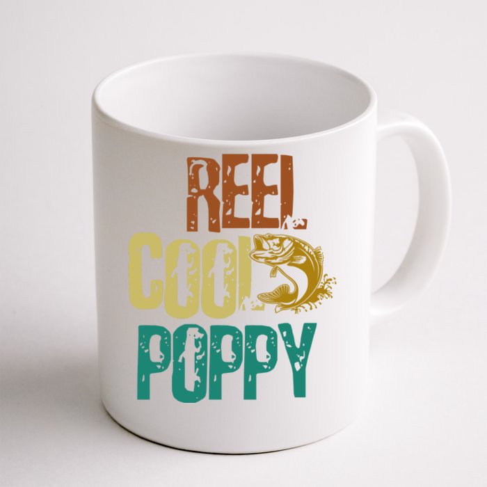 Reel Cool Poppy Vintage Fishing Front & Back Coffee Mug