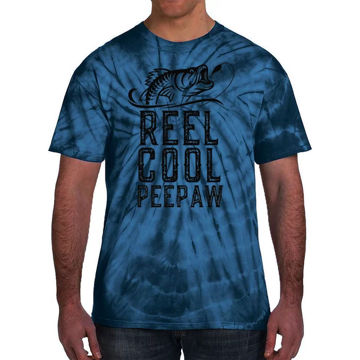 Reel Cool PeePaw Fishing Fisherman Funny Retro PeePaw Tie-Dye T-Shirt