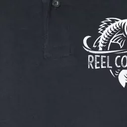 Reel Cool Papa Fishing Dad Gifts Fathers Day Fisherman Fish Softstyle Adult Sport Polo