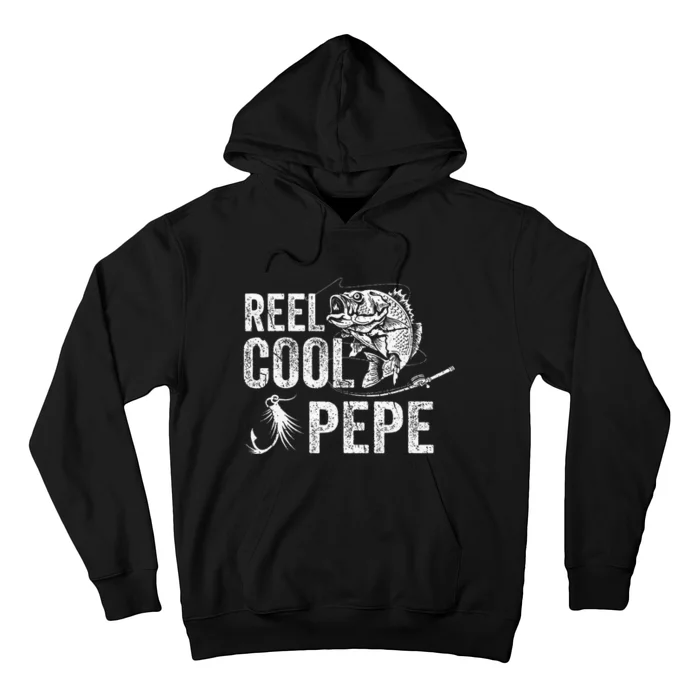 Reel Cool Pepe Fishing Fathers Day Gifts Hoodie