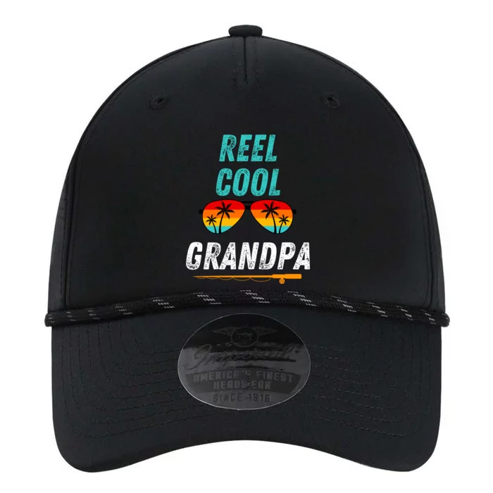 Reel Cool Papa Funny Fishing Grandpa Dad Gift Performance The Dyno Cap