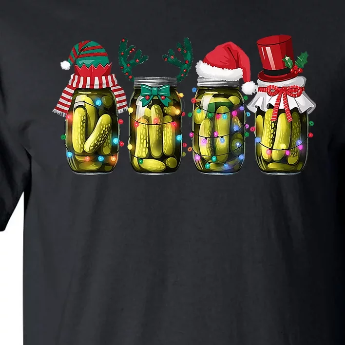 Retro Canned Pickles Christmas Light Homemade Pickle Jar Tall T-Shirt