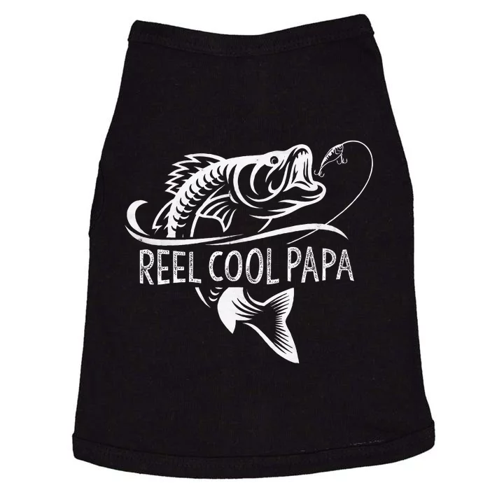 Reel Cool Papa Fishing Dad Gifts Fathers Day Fisherman Fish Doggie Tank