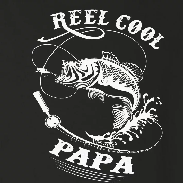 Reel Cool Papa For Fishing Nature Lovers Toddler Long Sleeve Shirt