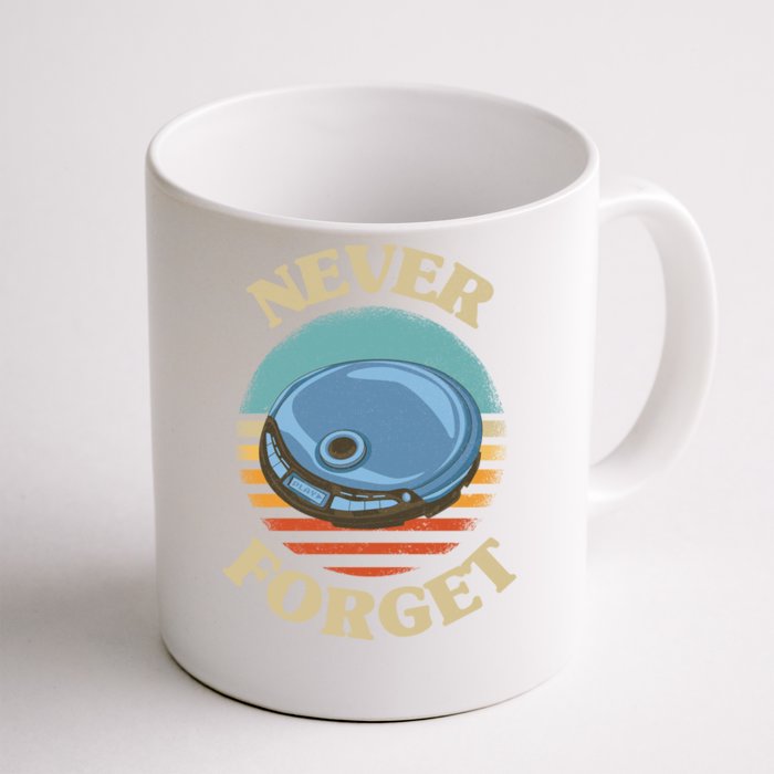 Retro Cd Player Never Forget Nostalgic Vintage Gift Front & Back Coffee Mug