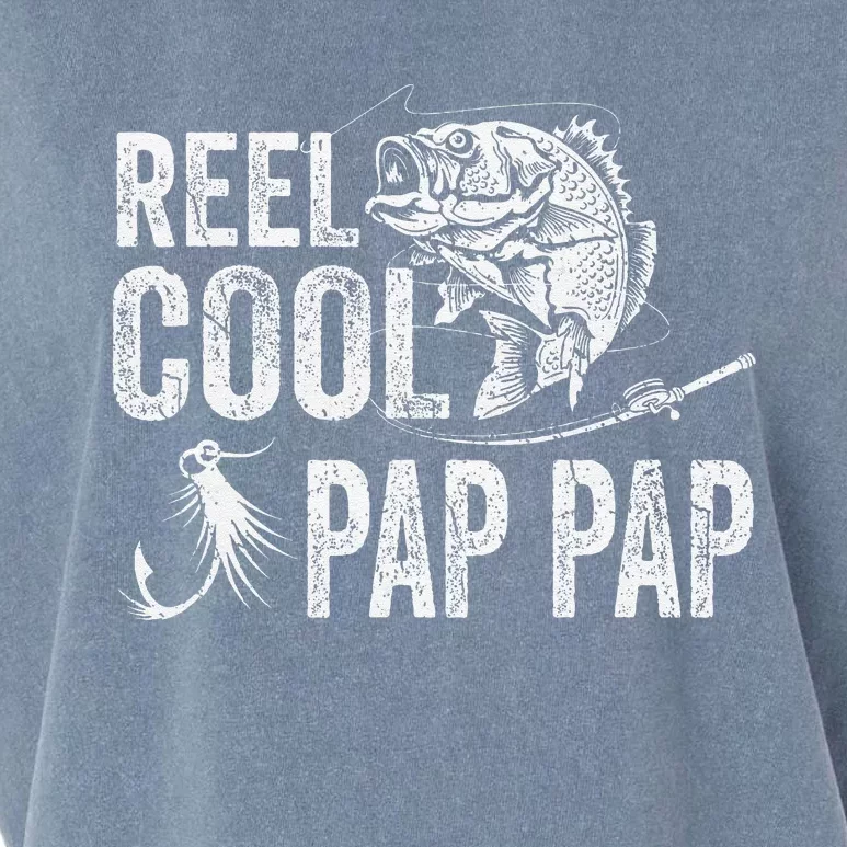 Reel Cool Pap Pap Fishing Fathers Day Gifts Garment-Dyed Women's Muscle Tee