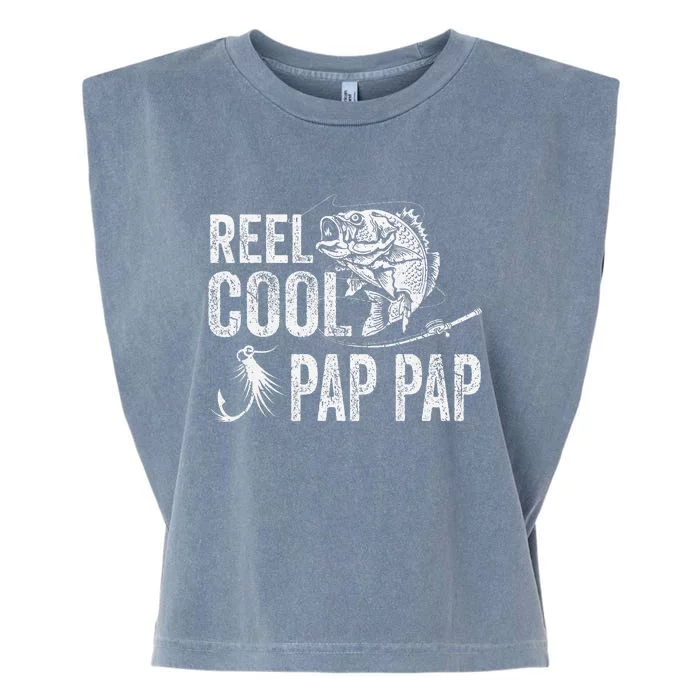 Reel Cool Pap Pap Fishing Fathers Day Gifts Garment-Dyed Women's Muscle Tee