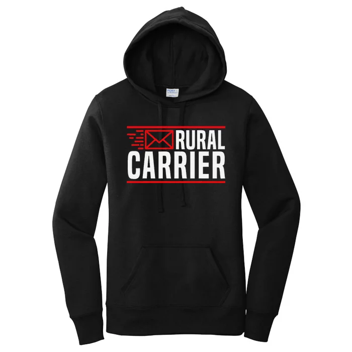 Rural Carrier Postal Worker Mailman Delivery Mail Escort Women's Pullover Hoodie