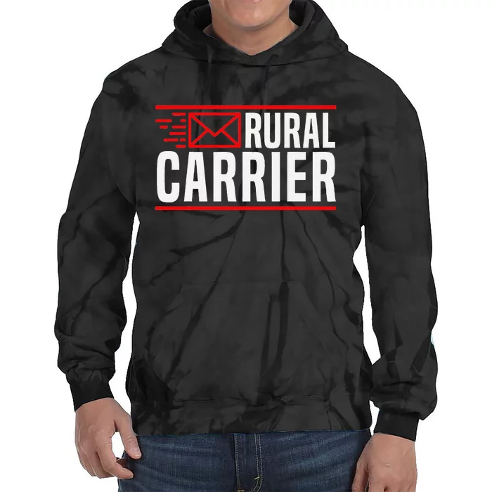 Rural Carrier Postal Worker Mailman Delivery Mail Escort Tie Dye Hoodie