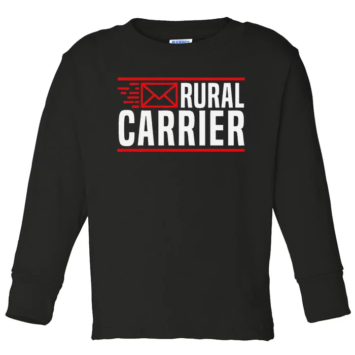 Rural Carrier Postal Worker Mailman Delivery Mail Escort Toddler Long Sleeve Shirt