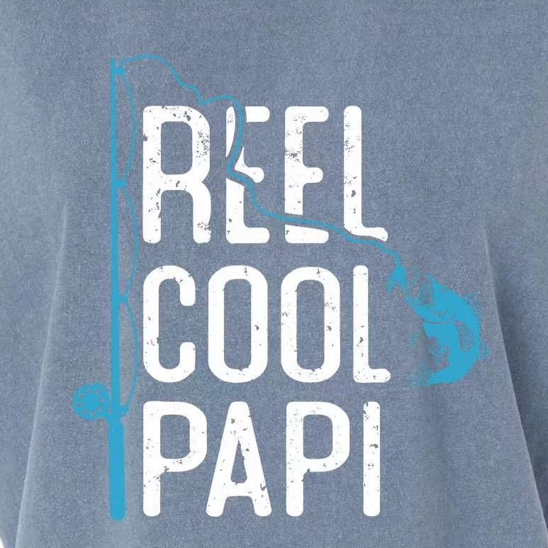 Reel Cool Papi Fishing Father’S Day Gift For Fisherman Papi Garment-Dyed Women's Muscle Tee