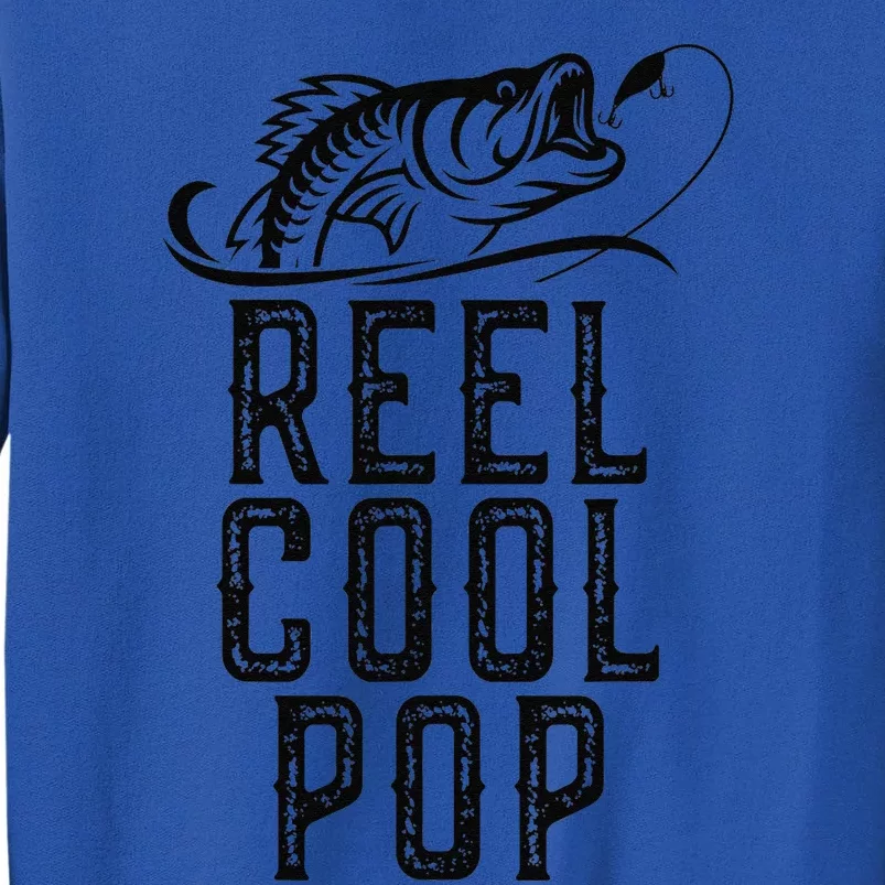 Reel Cool Pop Fishing Fisherman Funny Retro Tall Sweatshirt