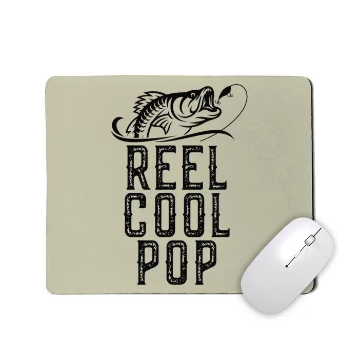 Reel Cool Pop Fishing Fisherman Funny Retro Mousepad