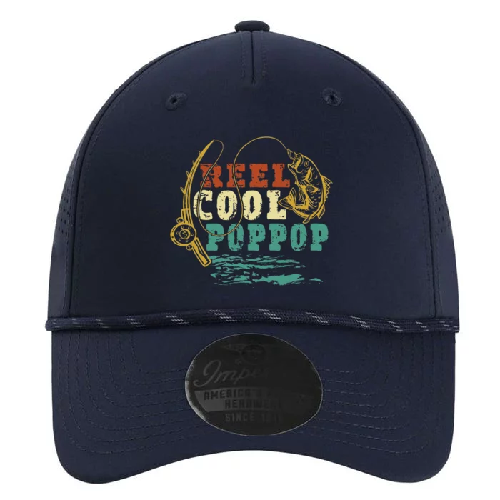 Reel Cool Poppop Vintage Fishing Funny Grandpa Fisherman Performance The Dyno Cap