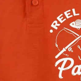 Reel Cool Papa Fishing Fisher Gift For Dads Dry Zone Grid Performance Polo