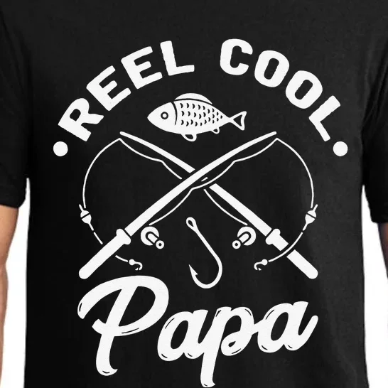 Reel Cool Papa Fishing Fisher Gift For Dads Pajama Set