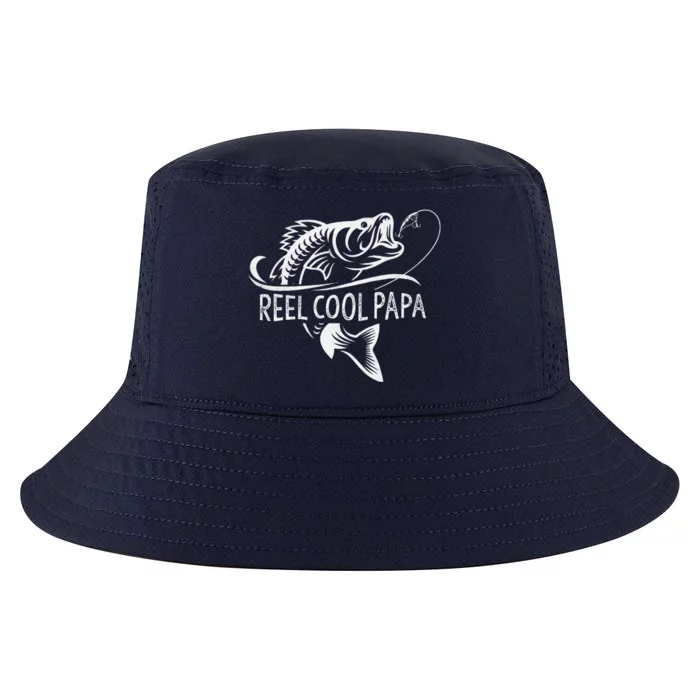 Reel Cool Papa Fishing Dad Gifts Father's Day Fisherman Fish Cool Comfort Performance Bucket Hat