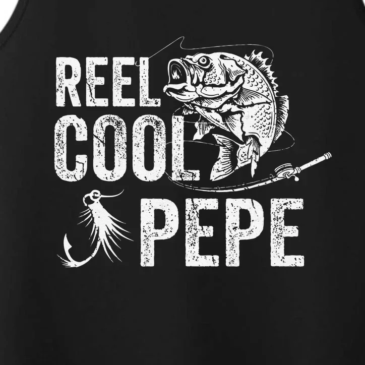 Reel Cool Pepe Fishing Fathers Day Gifts Performance Tank