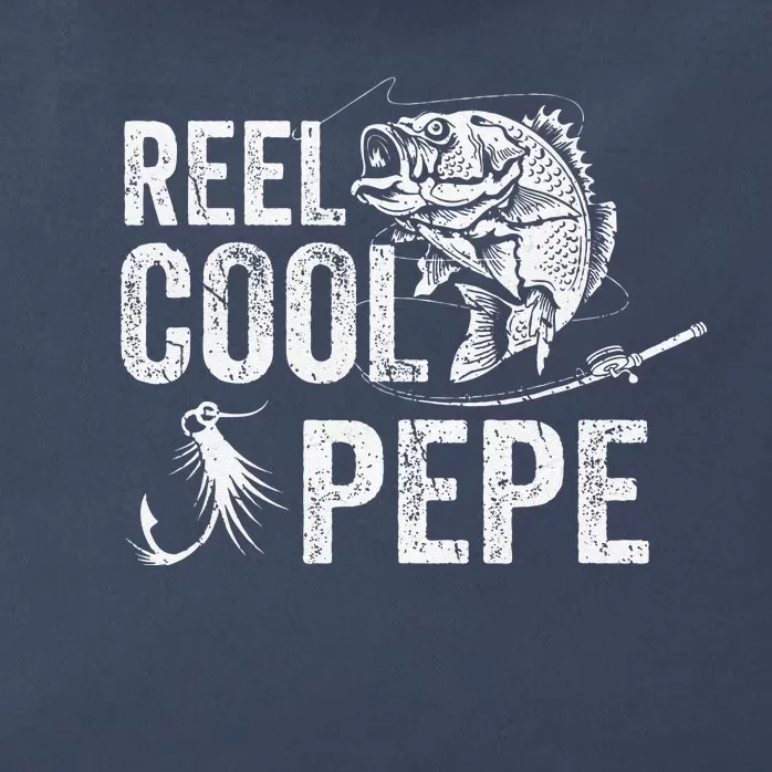 Reel Cool Pepe Fishing Fathers Day Gifts Zip Tote Bag