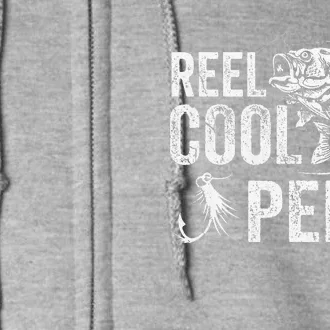 Reel Cool Pepe Fishing Fathers Day Gifts Full Zip Hoodie