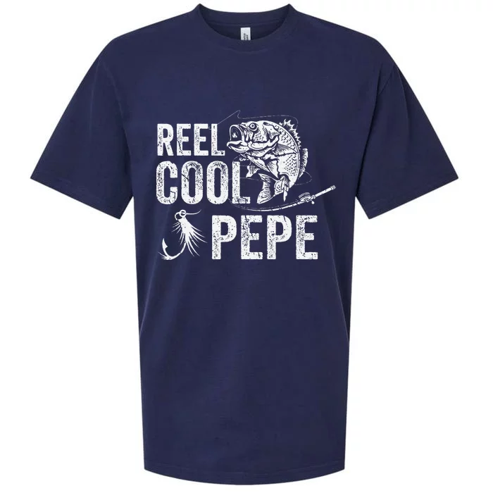 Reel Cool Pepe Fishing Fathers Day Gifts Sueded Cloud Jersey T-Shirt