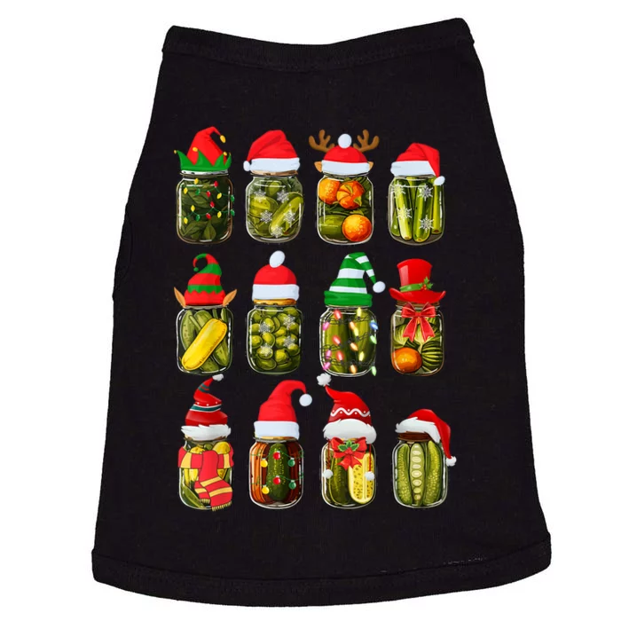 Retro Canned Pickles Jars Christmas Lights Canning Season Doggie Tank