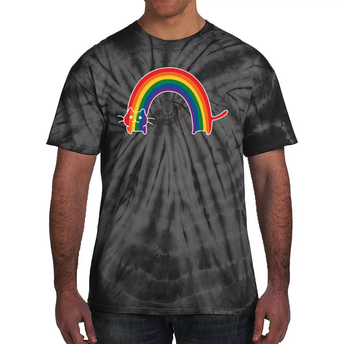 Rainbow Cat Pride Lgbtq Cat Lovers Tie-Dye T-Shirt