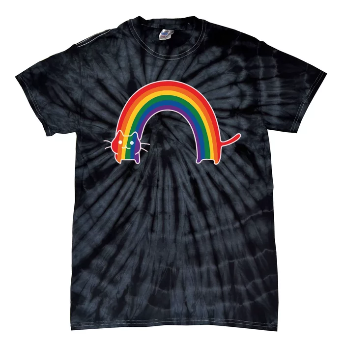 Rainbow Cat Pride Lgbtq Cat Lovers Tie-Dye T-Shirt