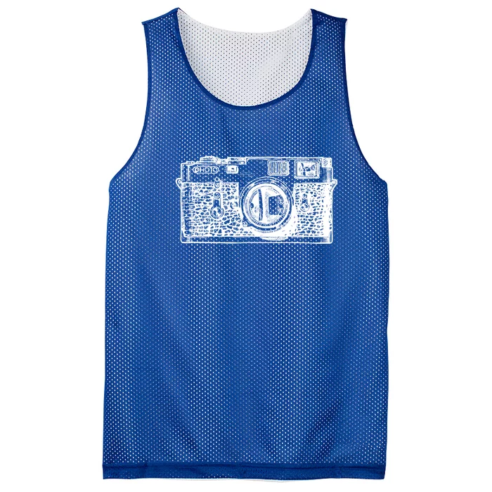 Retro Camera Photographer Gift Mesh Reversible Basketball Jersey Tank