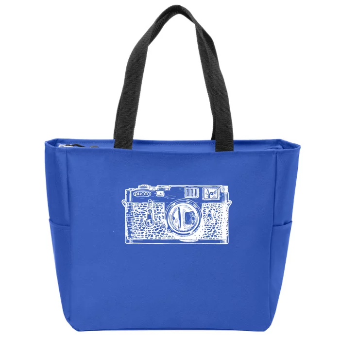 Retro Camera Photographer Gift Zip Tote Bag