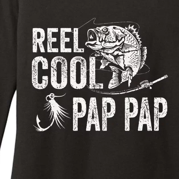 Reel Cool Pap Pap Fishing Fathers Day Gifts Womens CVC Long Sleeve Shirt