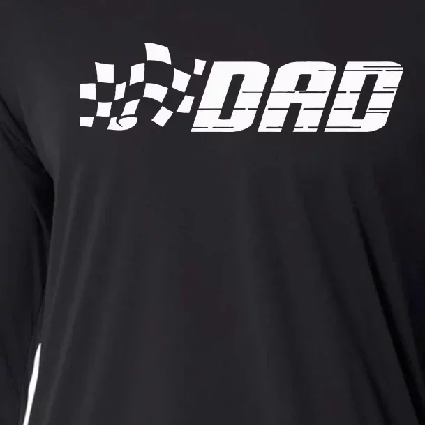 Race Car Pit Crew Dad Racing Birthday Party Matching Family Cooling Performance Long Sleeve Crew