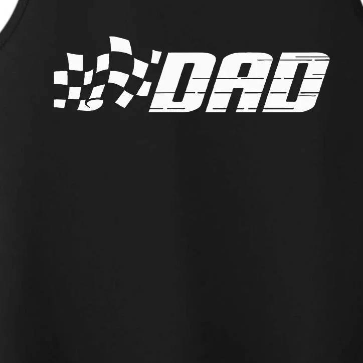 Race Car Pit Crew Dad Racing Birthday Party Matching Family Performance Tank