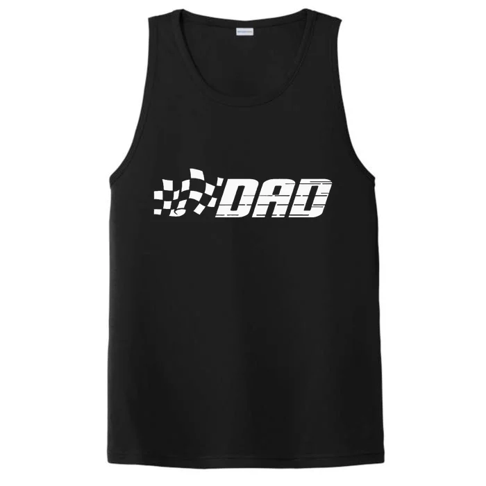 Race Car Pit Crew Dad Racing Birthday Party Matching Family Performance Tank