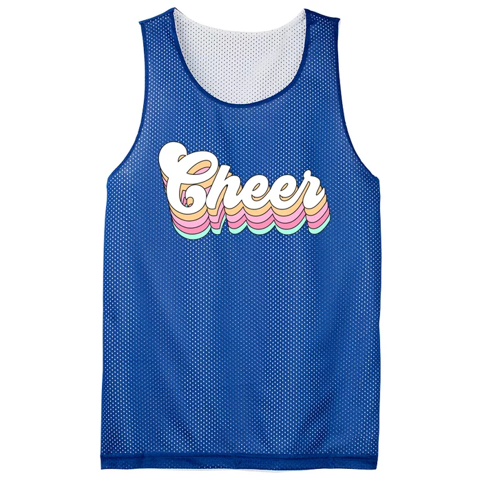 Retro Cheer Pastel For Cheerleaders Teen Girls Aesthetic Gift Mesh Reversible Basketball Jersey Tank