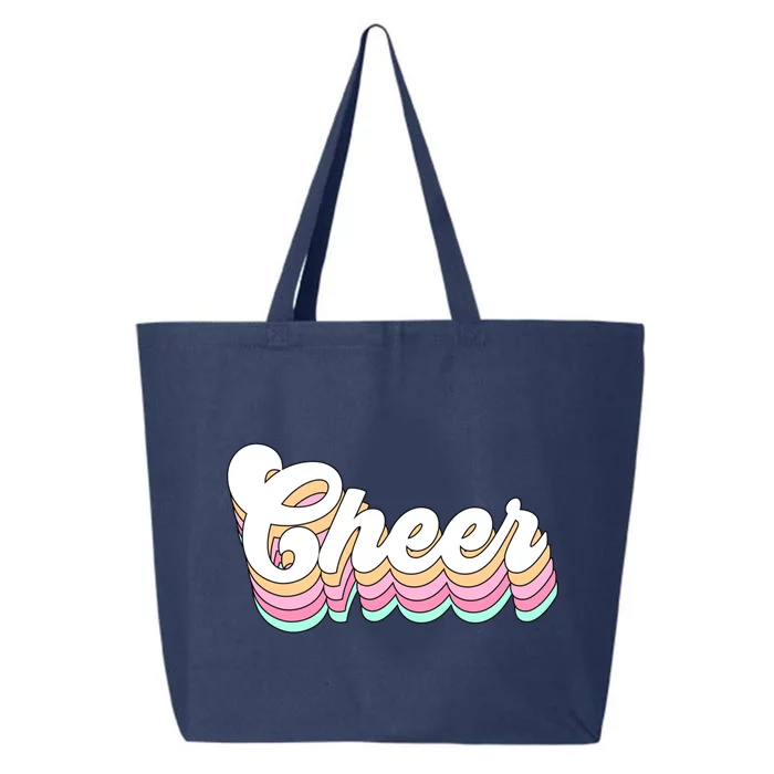 Retro Cheer Pastel For Cheerleaders Teen Girls Aesthetic Gift 25L Jumbo Tote