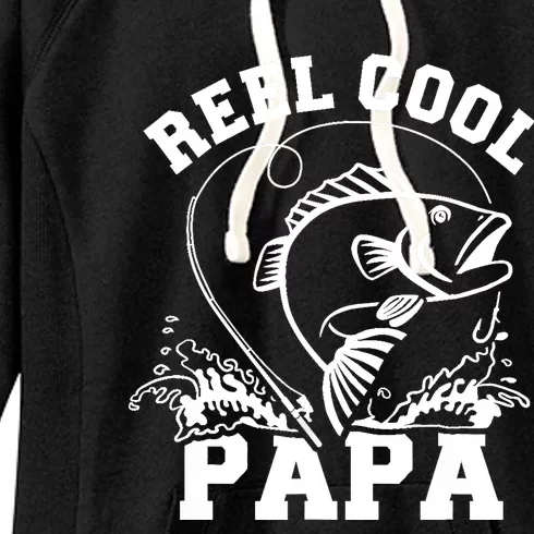 Reel cool Papa dad fishing Women's Fleece Hoodie