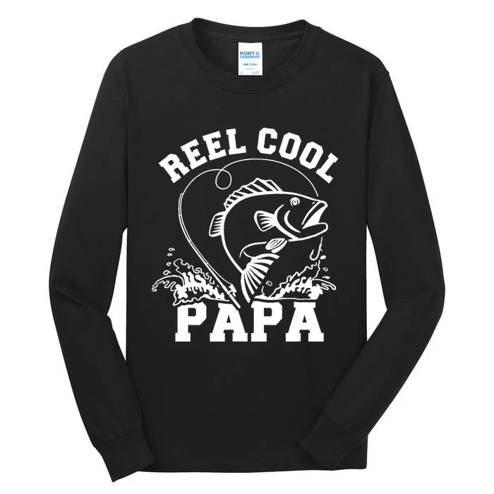 Reel cool Papa dad fishing Tall Long Sleeve T-Shirt