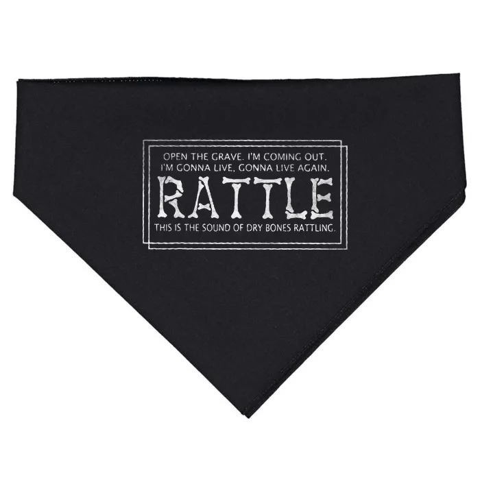 Rattle Christian Quote Faith Elevation Inspiration Classic USA-Made Doggie Bandana