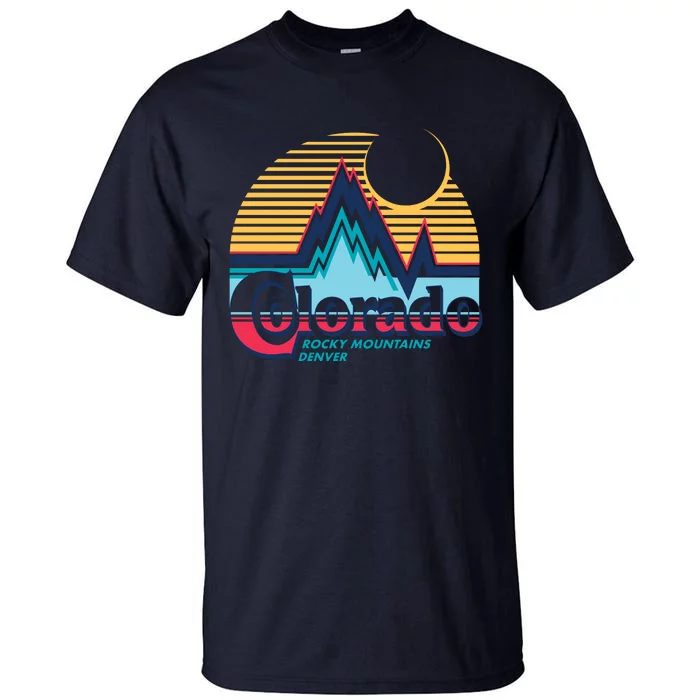 Retro Colorado Rocky Mountains Tall T-Shirt